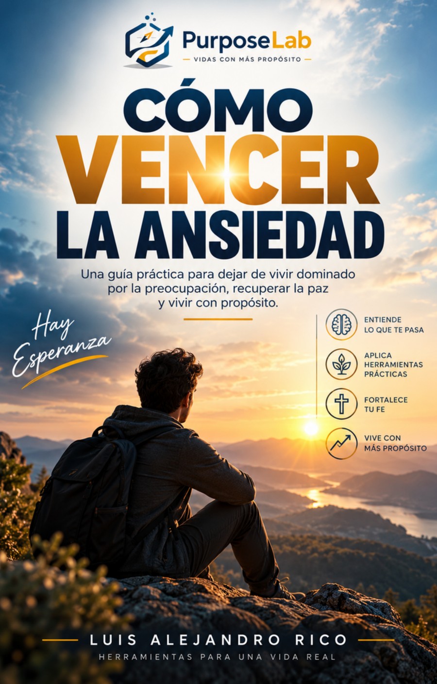 Portada del e-book Cómo Vencer la Ansiedad, de Luis Alejandro Rico
